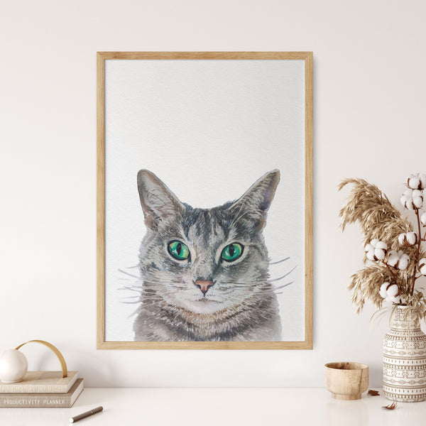 Custom Cat Portrait, Watercolor Cat Portrait, Pet Portrait, Custom Cat  Digital Painting, Custom Cat Art, Memorial Cat - framed canvas/5x7 - Yahoo  Shopping